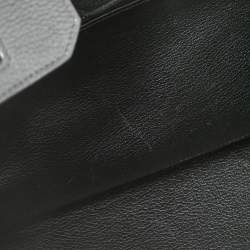 Hermes Black Togo Leather Palladium Plated Birkin 35 Bag