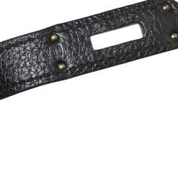 Pre Owned Hermès Black Togo Leather Gold Plated Birkin 35 Bag