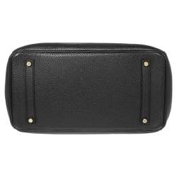 Pre Owned Hermès Black Togo Leather Gold Plated Birkin 35 Bag