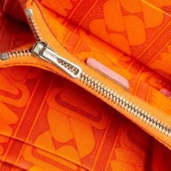 Pre Owned Hermes Rose Confetti Epsom Leather Silk'in Compact Wallet