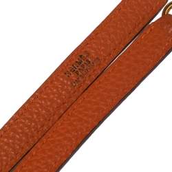 Hermes Orange Togo Leather Gold Plated Kelly Retourne 35 Bag
