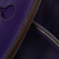 Hermès Ultraviolet Swift Leather Gold Plated Birkin 35 Bag