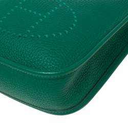 Pre Owned Hermes Bambou Taurillon Clemence Leather Evelyne TPM Bag