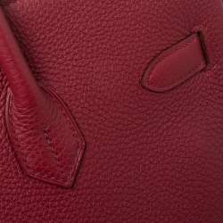 Hermes Tosca Togo Leather Gold Plated Birkin 35 Bag