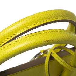 Hermes Lime Epsom Leather Palladium Hardware Birkin 35 Bag