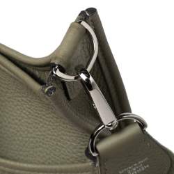 Pre Owned Hermes Sauge Taurillon Clemence Leather Evelyne III PM Bag