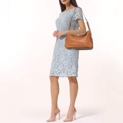 Pre Owned Hermes Gold Taurillon Clemence Leather Palladium Finished Lindy 34 Bag