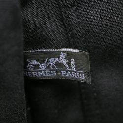 Pre Owned Hermes Black Canvas Fourre Tout MM Bag