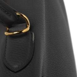 Hermes Etain Togo Leather Gold Plated Kelly Retourne 35 Bag