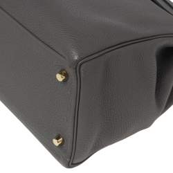Hermes Etain Togo Leather Gold Plated Kelly Retourne 35 Bag