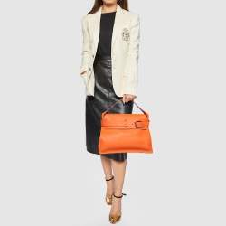 Pre Owned Hermes Orange Evercolor Leather Etribelt Bag