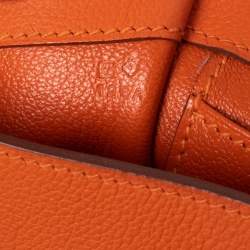 Pre Owned Hermes Orange Evercolor Leather Etribelt Bag