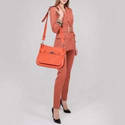 Pre Owned Hermes Capucine Togo Leather Palladium Hardware Jypsiere 34 Bag