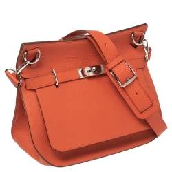 Pre Owned Hermes Capucine Togo Leather Palladium Hardware Jypsiere 34 Bag