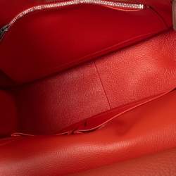 Pre Owned Hermes Capucine Togo Leather Palladium Hardware Jypsiere 34 Bag