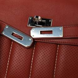 Pre Owned Hermes Brique Swift Leather Berline 21 Bag