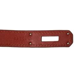 Pre Owned Hermes Brique Swift Leather Berline 21 Bag