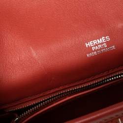 Pre Owned Hermes Brique Swift Leather Berline 21 Bag