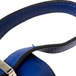 Pre Owned Hermès Bleu Electric Swift Leather Palladium Hardware Constance 18 Bag