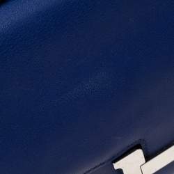 Pre Owned Hermès Bleu Electric Swift Leather Palladium Hardware Constance 18 Bag