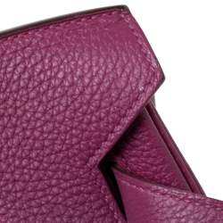 Pre Owned Hermes Tosca Togo Leather Special Order Gold Finished Birkin 35 Bag