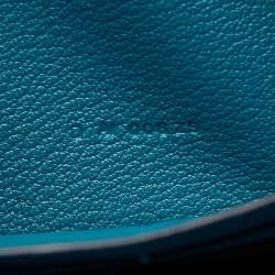 Hermes Vert Bosphore Chevre Mysore Leather Kelly Classic Wallet