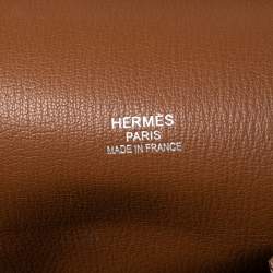 Pre Owned Hermes Gold Togo Leather Palladium Hardware Jypsiere 34 Bag
