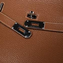 Pre Owned Hermes Gold Togo Leather Palladium Hardware Jypsiere 34 Bag