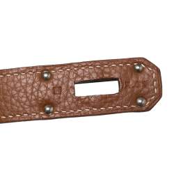 Pre Owned Hermes Gold Togo Leather Palladium Hardware Jypsiere 34 Bag