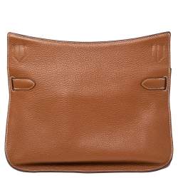 Pre Owned Hermes Gold Togo Leather Palladium Hardware Jypsiere 34 Bag