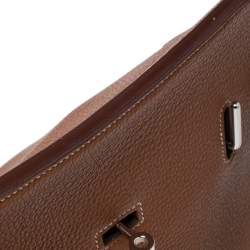 Pre Owned Hermes Gold Togo Leather Palladium Hardware Jypsiere 34 Bag