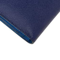Pre Owned Hermès Bleu Encre Epsom Leather Bearn Wallet