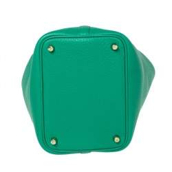 مملوكة مسبقًا حقيبة هيرمس بيكوتين لوك 18 جلد توغو أخضر نعناعي