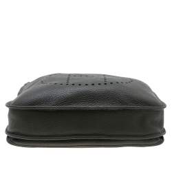 Pre Owned Hermes Canopee Clemence Leather Evelyne III TGM Bag