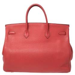 Hermes Bougainvillier Togo Leather Palladium Finish Birkin 40 Bag