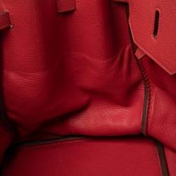 Hermes Bougainvillier Togo Leather Palladium Finish Birkin 40 Bag