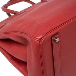 Hermes Bougainvillier Togo Leather Palladium Finish Birkin 40 Bag