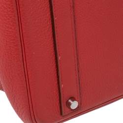 Hermes Bougainvillier Togo Leather Palladium Finish Birkin 40 Bag