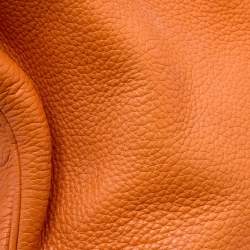 Hermès Orange Togo Leather Palladium Plated Birkin 40 Bag