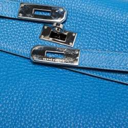 Hermes Mykonos Togo Leather Palladium Finish Kelly Retourne 35 Bag
