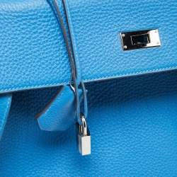 Hermes Mykonos Togo Leather Palladium Finish Kelly Retourne 35 Bag