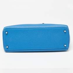 Hermes Mykonos Togo Leather Palladium Finish Kelly Retourne 35 Bag