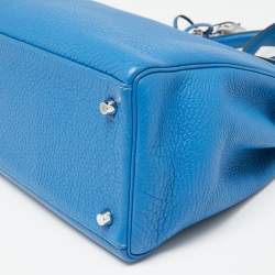 Hermes Mykonos Togo Leather Palladium Finish Kelly Retourne 35 Bag