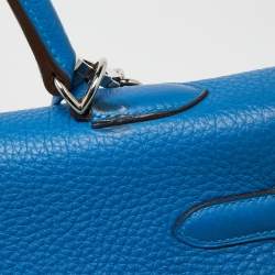 Hermes Mykonos Togo Leather Palladium Finish Kelly Retourne 35 Bag