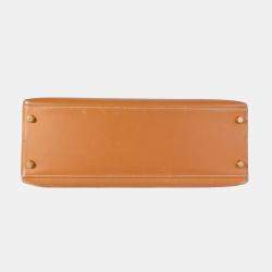 Hermes Natural Vache Sellier Leather Kelly 32 GHW Bag