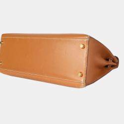 Hermes Natural Vache Sellier Leather Kelly 32 GHW Bag
