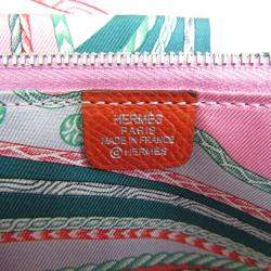 Pre Owned Hermes Azap Long Silk In Women's Epsom Leather Wallet (bi-fold) Red Col BF542300