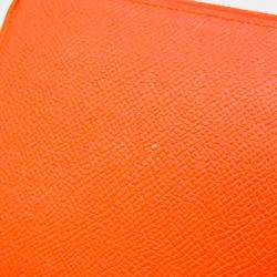 Pre Owned Hermes Azap Long Silk In Women's Epsom Leather Wallet (bi-fold) Red Col BF542300