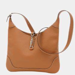 Pre Owned Hermes Trim 31 Evercolor Gold Y Engraved