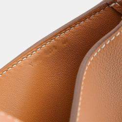 Pre Owned Hermes Trim 31 Evercolor Gold Y Engraved